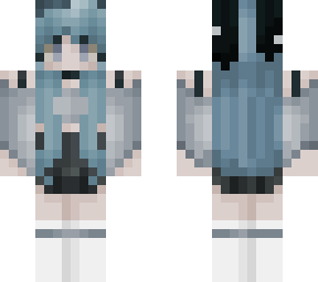 blue toned outfit