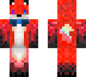 fox3 whit a bow