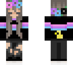 pink purple and blue girl