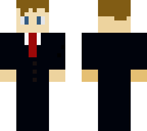 Red guy with 3d suit | Minecraft Skin