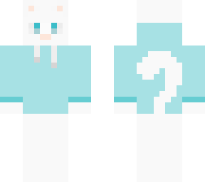 white cat blue hoodie