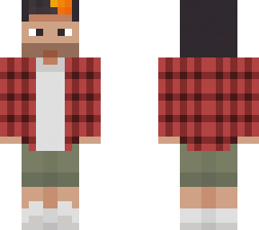 auron con camisa de cuadros