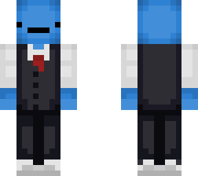 blue man suit