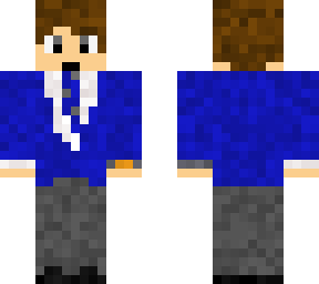 blue suit