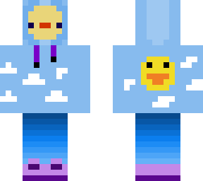 duck with cloud hoodie
