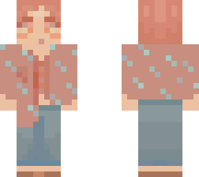 girl with patterned red shirt