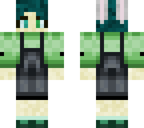 green cottage core bunny