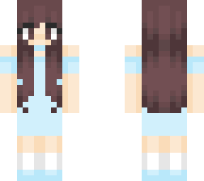 light blue girl girl (hair base by microphone)