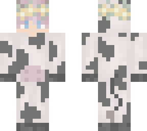 pink hair cow boy onsie