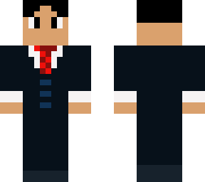 benjamin in a suit with a red tie.