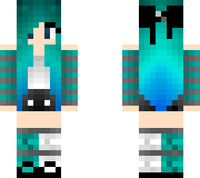 blue girl skin