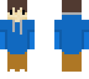 blue hoodie