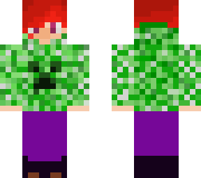 creeper hoodie, now with hood down!