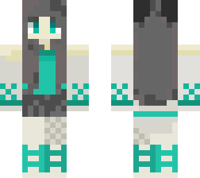 cute blue-eyed valorant girl gamer with blue ribbon both sides