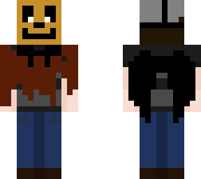 evan afton (with a golden freddy mask)