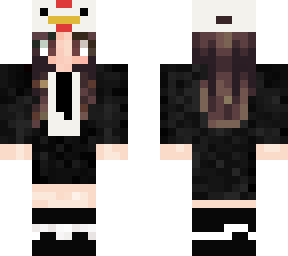 girl skin with chicken cap