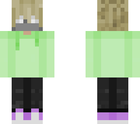green hoodie