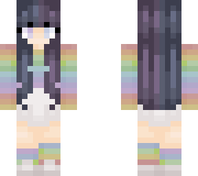 rainbow (im changing the skins i like the the new hair colors)