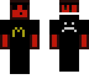 red slime working at mcdonalds