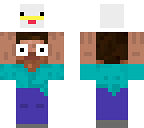 steve holding chicken