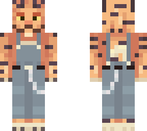 tiger with overalls