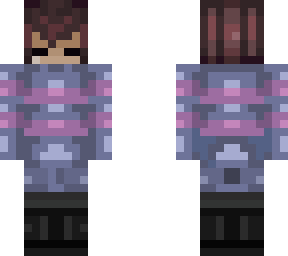 caretaker frisk comic (closed eyes)