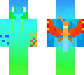 cool gradient (phoenix at back)