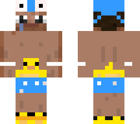 duck man blue