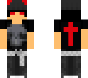 the evil boy with a cross