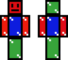 classic blocky red blue green and yellow