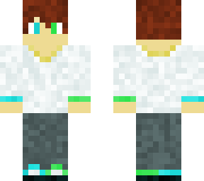 cyan and lime green