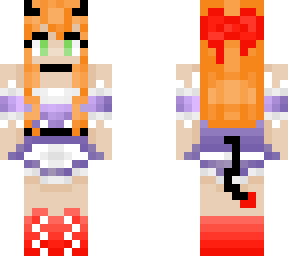 devil girl maid purple