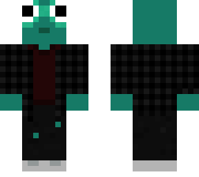 frog (teal flannel)