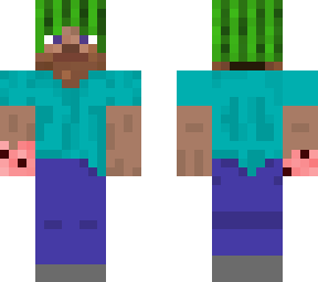melon steve with melon hand