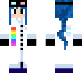 rainbow blue scientist