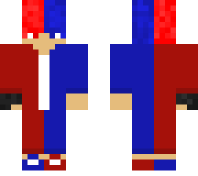 red and blue side