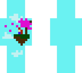 hiding in the blue pixel art