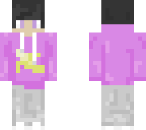 purple banana hoodie black hair boy