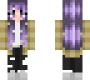 purple hair girl