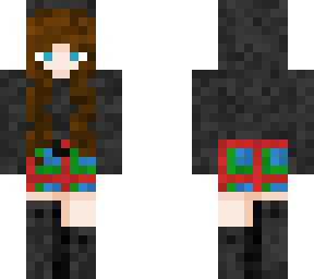 tartan skirt girl (design 2)