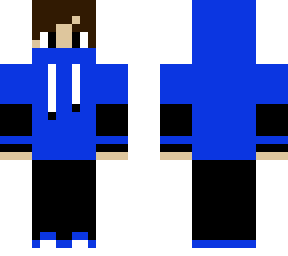 blue hoodie boy