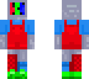 glitched tv head