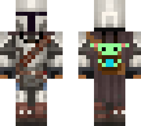 mando with grogu