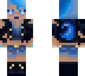 beach punk girl (removable jacket)