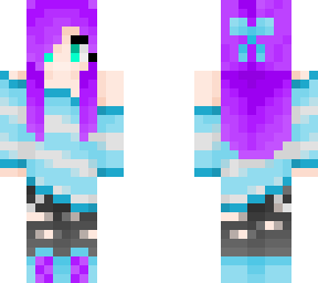 purple haired emo girl