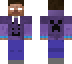herobrine purple creeper hoodie