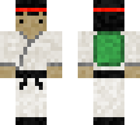 karate man with turtle shell