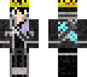 kirito with techno crown and badge