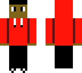 minecraft skin (red hoodie) (probably dual)
