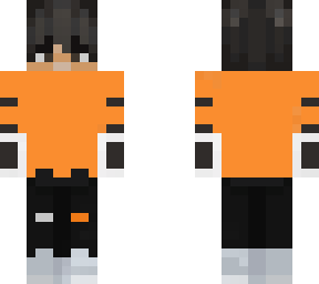 orange and black boy